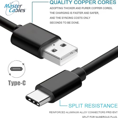 Master Cables Premium USB-C Charging Cable for Bose Audio Devices – Fast Charging, Enhanced Compatibility for Ultra Open Earbuds, Quiet Comfort Headphones, QC Earbuds II, and More – Durable, Lightweight Design for On-the-Go Use and Tangle-Free Experience