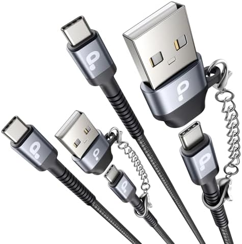 10 FT USB-C to USB-C Charging Cable 2-Pack – Premium Fast Charge & Data Transfer Solution for i Phone 16, Samsung Galaxy S23, LG, Nintendo Switch – Flexible, Durable Nylon Braided Design for Ultimate Convenience and Longevity