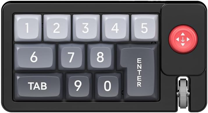 Compact Wired Mechanical Gaming Keyboard with Joystick – Hot-Swappable Keys, RGB Backlit Design for Office & Gaming, Enhanced Control & Customization by JOMAA – Perfect Blend of Performance and Style