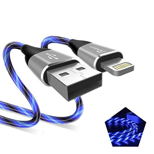 Illuminate Your Charging Experience with the 6 FT Pink LED Lightning Cable – MFi Certified Fast Charging Cord for i Phone 13, 12, 11 Pro Max, XR, XS, X, 8 Plus, 7 Plus, 6 Plus, 5 s & i Pad – Stylish, Durable, and Conveniently Long for Enhanced Flexibility and Quick Power-Up