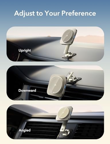 Transform Your Driving Experience with the ESR Qi2 15 W Mag Safe Car Mount Charger – Universal Dashboard & Tesla Compatible Magnetic Wireless Charger for i Phone 16/15/14/13/12 – Adjustable Phone Holder for Optimal Viewing – Fast Charging & Enhanced Safety Features