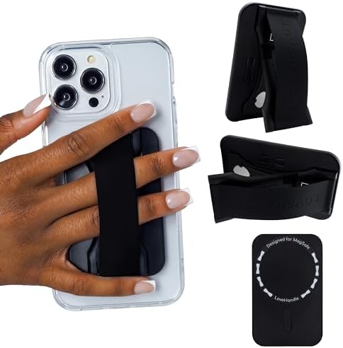 Revolutionary Love Handle PRO Magnetic Phone Grip & Stand – Ultimate Silicone Strap for i Phone & Android – All-in-One Device Mount, Kickstand, and Secure Holder – Experience Unmatched Stability, Style, and Convenience for Every Smartphone User