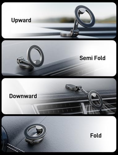 Ultra Magnetic Mag Safe Car Mount with 360° Rotation – Premium Phone Holder for i Phone 16/16 Pro Max/15/14/13 & Mag Safe Cases – Superior Stability & Sleek Black Design for Effortless Navigation and Enhanced Compatibility