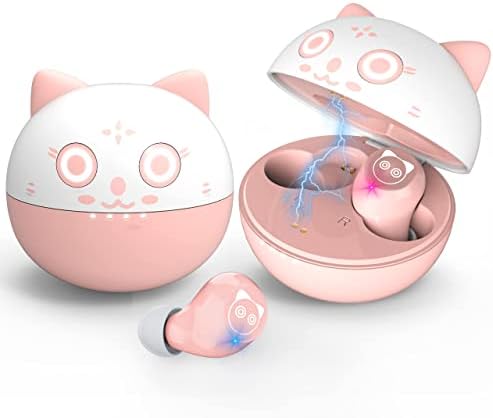 Kids’ Bluetooth 5.1 Wireless Earbuds – Adorable Waterproof Earphones with Dual Mics, 36-Hour Playtime, Hi-Fi Stereo Sound, and Gaming Mode – Perfect for Active Young Listeners and Learning on the Go