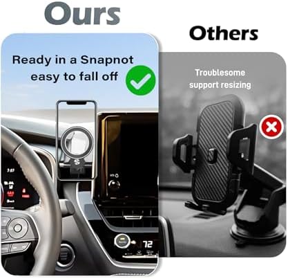 Magnetism Car Phone Holder for 2019-2025 Toyota Corolla & Corolla Cross – Premium Mag Safe Compatible Mount with 360° Rotation for Hands-Free Navigation – Effortless Installation, Universal Smartphone Fit, and Enhanced Driving Safety