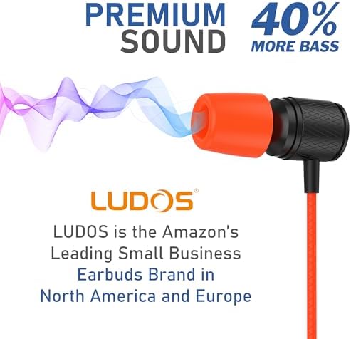LUDOS Ultra Magnetic USB-C Earbuds for i Phone 16 & Samsung Galaxy – Superior Sound Performance with 5-Year Warranty, Ergonomic Comfort for All-Day Use, Tangle-Free Magnetic Design for Music and Calls – Sleek Black Finish