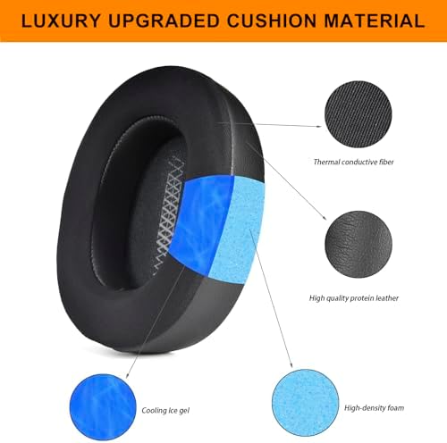 Transform Your JBL Live 500 BT Headphones with Premium Cooling Gel Ear Pads – Noise-Isolating Foam Cushions for Enhanced Sound Clarity and All-Day Comfort