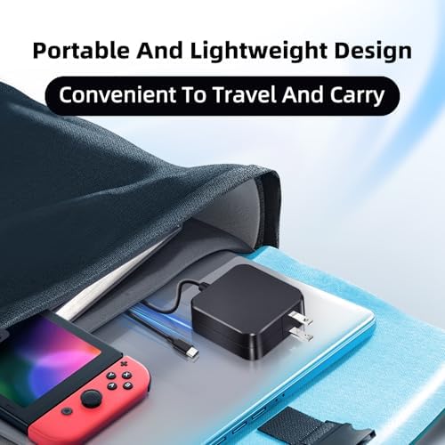 Maximize Your Gaming Experience with the 45 W Fast Charger for Steam Deck – Premium AC Power Adapter Compatible with Nintendo Switch, Switch Lite, and Switch OLED – Includes 5 FT USB-C Cable for Optimal Flexibility and Swift Charging – Superior Safety Features for Reliable, Uninterrupted Gameplay