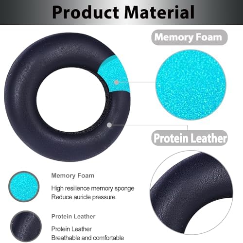 Elevate Your PS5 Gaming with Premium Memory Foam Ear Pads – Noise-Isolating Replacement Cushions for Sony Pulse 3 D Wireless Headset – Soft Mesh Fabric for Unmatched Comfort & Long-Lasting Durability – Black Finish for Seamless Style
