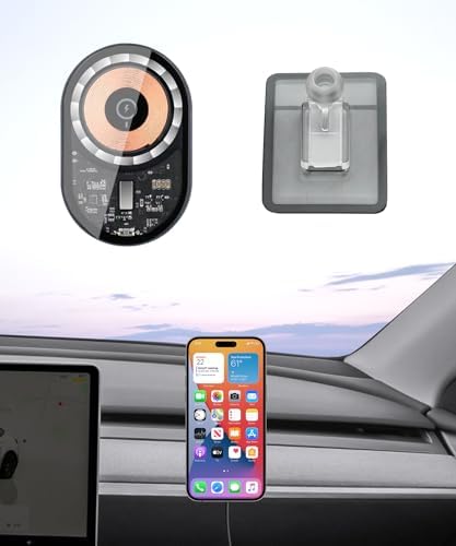 Transform Your Driving Experience with the Premium Wireless Charging Phone Holder for Tesla Model Y (2025) & Model 3 (2024-2025) – 360° Rotatable Design for Optimal Functionality & Aesthetic Appeal, Fast Wireless Power for Effortless Navigation