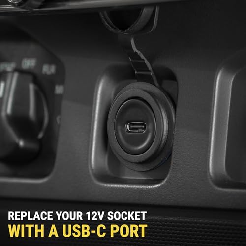 Scosche Power Volt 27 W USB PD 3.0 Type-C Car Charger for Apple Car Play & Android Auto – Ultra-Fast Charging with USB-A to USB-C Adapter for Cars, Trucks & Motorcycles – Compact, Versatile Power Solution for All Devices