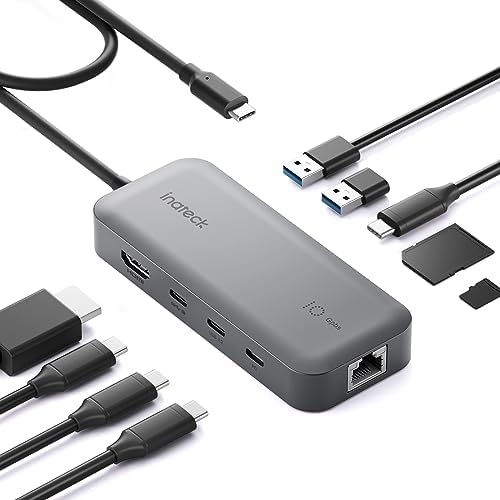 Inateck 10-in-1 USB C Docking Station – Ultimate 4 K 60 Hz HDMI Hub with RJ45 Ethernet and 100 W Power Delivery for Seamless Device Connectivity on Windows, Mac, and Linux – Optimize Your Workspace and Boost Productivity
