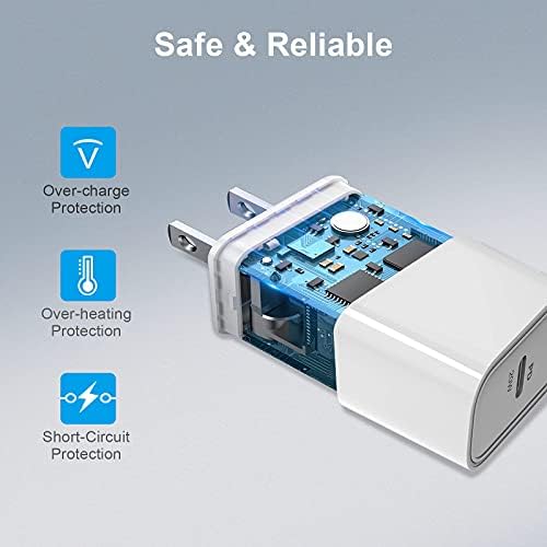 Power Lot USB C Wall Charger 3-Pack – 20 W Fast Charging Adapter for i Phone 15 Series, i Pad Pro, Air Pods & Apple Watch – Compact & Reliable Power Delivery Solution in Sleek Black – Ideal for Home & Travel Use