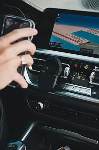 Mag Safe-Compatible Pop Sockets Car Mount: Premium Magnetic Phone Holder for Effortless Hands-Free Navigation – Sleek Black Design with 360° Rotation for Optimal Viewing and Secure Grip – Ideal i Phone Car Accessory for Enhanced Safety and Convenience