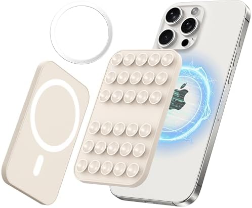 Revolutionary Patented Magnetic Suction Grip Mount for i Phone & Android – Effortless Hands-Free Phone Holder in Deep Blue, Perfect for Content Creators, Capture Stunning Selfies and Videos, Ultimate Compatibility with Mag Safe and Standard Cases, Portable and Stylish Design for On-the-Go Use