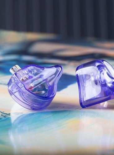 Unleash Superior Sound Quality with KBEAR Storm In-Ear Monitors – High-Fidelity 10 mm Dynamic Driver Earbuds in Stunning Purple for Musicians and Audiophiles – Ideal for Studio Use and Live Performances with Unmatched Comfort and Clarity