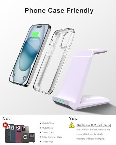 Revolutionize Your Charging Experience with the ADADPU 3-in-1 Wireless Charging Station for i Phone, Apple Watch, and Air Pods – Seamlessly Power Up Your i Phone 16 Pro Max, 15, 14, 13, 12, 11 Pro Max, XR, 8 Plus, and Watch Series 2-8 with Included 5 ft Cable and Adapter – Stylish, Space-Saving Design for Effortless Organization and Rapid Charging Efficiency