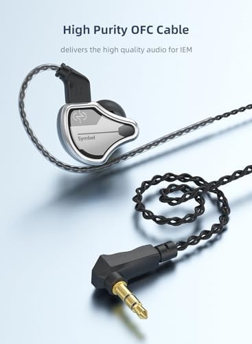 CCZ BC02 Professional Hi Fi In-Ear Monitor Headphones – Dynamic Driver Bass Earbuds with Built-in MIC for Immersive Stereo Sound – Ergonomic Design & Enhanced Device Compatibility – Perfect for Music Lovers and Audiophiles
