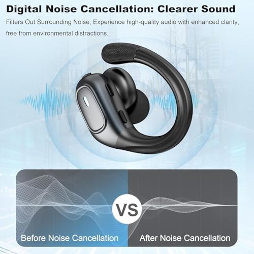 Revolutionize Your Global Conversations with AI-Enhanced Wireless Earbuds – State-of-the-Art Bluetooth 5.4 for Instant 144-Language Translation, Multi-Functional 3-in-1 Design Ideal for Travelers & Language Enthusiasts, Ergonomically Crafted for Supreme Comfort, Extended Battery Life for Endless Communication – Sleek Black Aesthetic