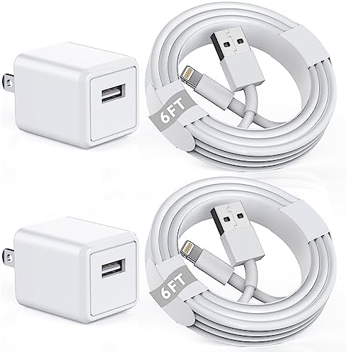 10 FT Extra Long i Phone Charger – Dual Pack Apple MFi Certified Fast Charging Lightning Cable with USB Wall Adapter for i Phone 14 Pro/14/13/12/11 Pro Max/XS/XR/X/SE – Unmatched Convenience and Speed for Your Charging Needs