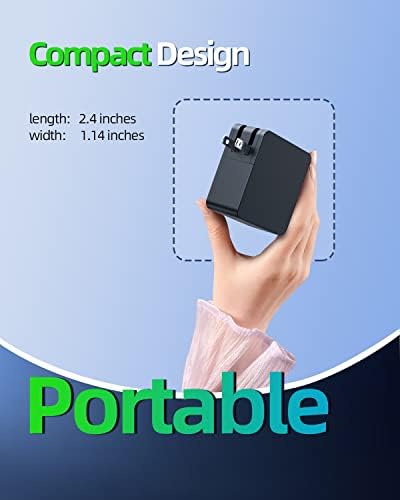 Universal 45 W Laptop Charger for Lenovo Idea Pad Slim Series – Fast Charging Power Adapter with Foldable Plug, UL Certified Safety, and 7.5 Ft Scratch-Resistant Cable – Perfect Compatibility for Models 1-11, 1-14, 1-15 + Enhanced Battery Performance Guarantee