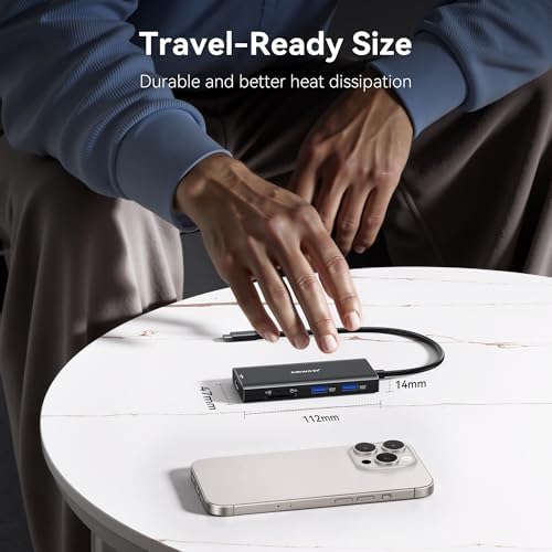 Transform Your Workspace with the Ultimate 9-in-1 USB C Hub Multiport Adapter for Mac Book Pro & Air – High-Speed 4 K HDMI Output, 100 W Power Delivery, and Effortless Connectivity for i Pad Pro, i Mac, and More – Enhance Productivity with 5 USB Ports and SD/TF Card Reader for Seamless Data Transfer and File Access