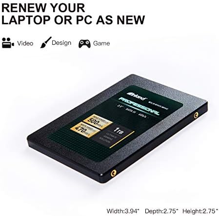 Unlock Lightning-Fast Performance with INLAND Professional 1 TB SSD – Cutting-Edge 3 D NAND SATA III 6 Gb/s 2.5″ Internal Solid State Drive for Ultimate Reliability and Versatile Compatibility