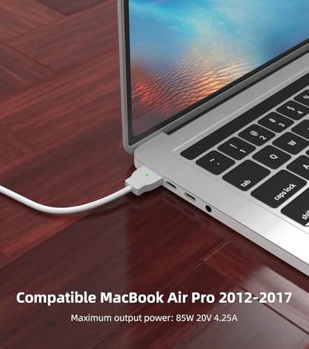 Magnetic2 6.6 ft USB-C Charging Cable – Fast Charging Nylon Braided Cable for Mac Book Air & Pro (2012-2017) – Durable, Tangle-Free Design with Effortless Magnetic Connection for Universal Compatibility and Stylish Performance