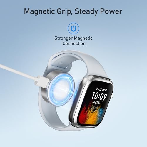 Elevate Your Charging Experience with the Elebase Ultra-Fast Magnetic Portable Apple Watch Charger – Seamless Wireless Solution for Series 10, 9, 8, 7, 6, Ultra 2 & SE – USB-C & i Phone Compatible – Lightweight, Durable, and Perfect for On-the-Go Power Management and Efficiency