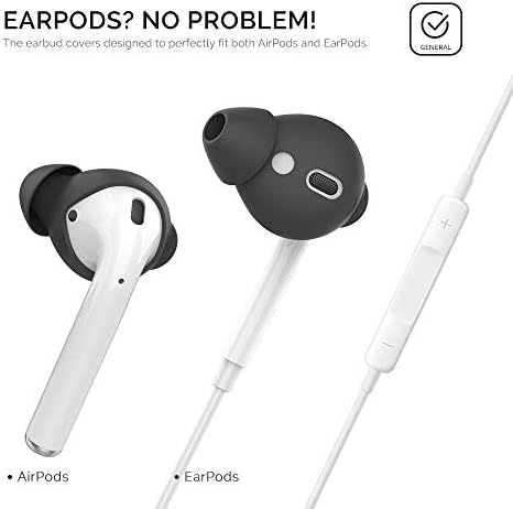 Upgrade Your Listening Game with Aha Style Silicone Ear Tips for Apple Air Pods – 4 Pairs (2 Large & 2 Small) – Exceptional Comfort, Noise Isolation & Customizable Fit for Enhanced Audio Experience