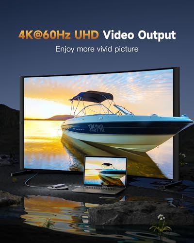 Enhance Your Digital Workflow with the Premium 6-Port USB-C Ethernet Hub – Unleash 10 Gbps Data Speeds, Stunning 4 K@60 Hz HDMI Output, and 100 W Power Delivery for Mac Book, Dell, Lenovo, i Phone 15 & Pro Max – Ideal for Professionals Seeking Seamless Connectivity and Versatile Performance!