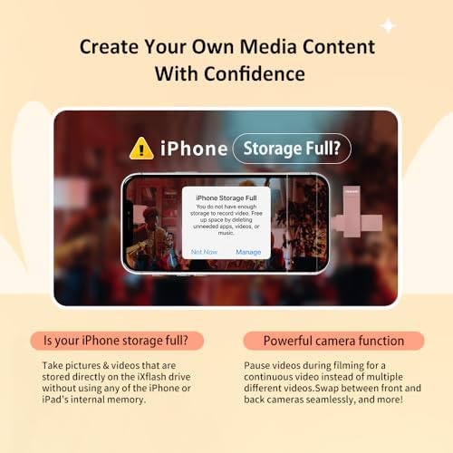 Revolutionize Your Storage with the i Xflash 256 GB Lightning Flash Drive – Apple MFi Certified USB 3.1 for i Phone & i Pad – Fast Data Transfer, Versatile Compatibility with Windows/Mac, Perfect for Hi-Res Audio and Media Backup