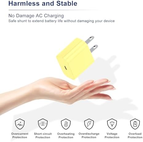 Fast Charging Multi-Port USB C Power Adapter – 5-Port 40 W Wall Charger for i Phone 16 Pro Max, 16 Pro, 15 Pro Max, and More – Compact Cube Design with 3 USB-C and 2 USB-A Ports – Ideal for Efficient Device Charging in Homes and Offices – Built-in Safety Features for Overcharging Protection – Perfect for Busy Professionals and Families