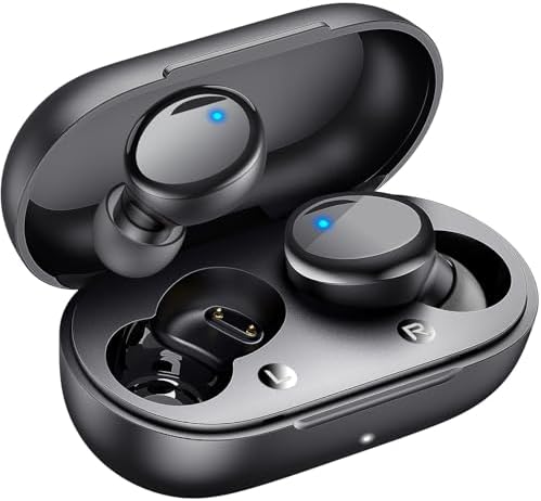 Unleash Your Sound with Lanteso True Wireless Bluetooth 5.3 Earbuds – 48-Hour Playtime, Lightweight Design for Ultimate Comfort, Vivid Hot Pink Finish, Superior Call Clarity, Deep Bass for Active Lifestyles and Daily Adventures
