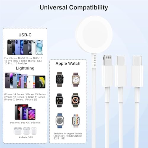 Ultra-Long 10 FT i Phone Fast Charger Cable – Type C to Lightning USB-C Cord for i Phone 16 Pro Max, 15 Series, i Pad & Mac Book Pro – Rapid Charging & Enhanced Durability for Seamless Connectivity