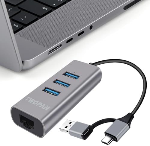 Boost Your Connectivity with the Premium 4-Port USB 3.0 Hub – Aluminum Alloy Design for Mac Book Pro/Air, i Mac & More, Lightning-Fast 5 Gbps Data Transfer, Dual USB-A & USB-C Compatibility for Effortless Device Integration, Ideal for Desktops, Tablets, Keyboards, Mice & Mobile HDDs – Enhance Your Digital Workflow Today!