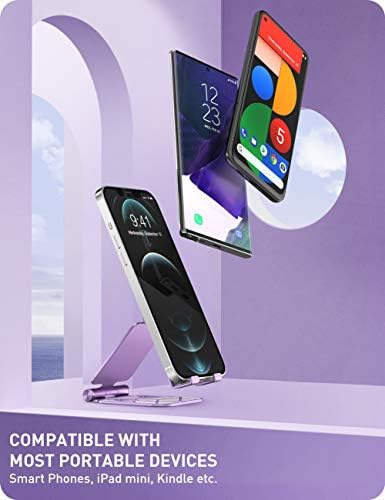 i-Blason Cell Phone Stand for Desk, Cell Phone Holder, Fits All Smart Phones, iPhone 16 15 14 13 Pro Max, Foldable Phone Stand Holder, Marble – Enhanced Compatibility and Speed