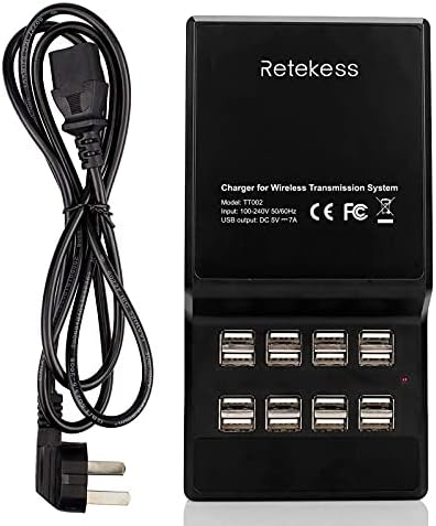 Maximize Efficiency with the Retekess 16-Port USB Charging Hub – Ideal for Tour Guide Systems and Multiple Devices, Fast Charging Capability, Flexible 4.6 ft Cord, Enhanced Compatibility for Retevis Walkie Talkies and USB Gadgets, Perfect for Office and Event Use