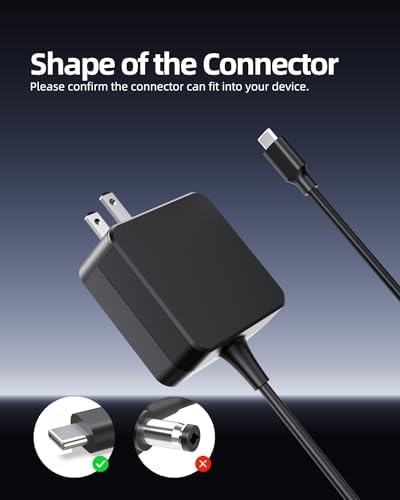 High-Performance 45 W USB-C Fast Charger for Asus Chromebook – UL Certified Safety Standards, 7.5 Ft Extended Cable, Enhanced Compatibility & Reliable Speed with 24/7 Support