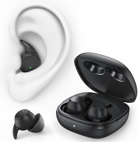 Revolutionary Sleep Earbuds 2.0 – Bluetooth 5.4 Noise-Cancelling Headphones for Side Sleepers, Premium High-Fidelity Sound for Uninterrupted Rest, Ideal for Travel & Tranquility, Elegant Black Finish