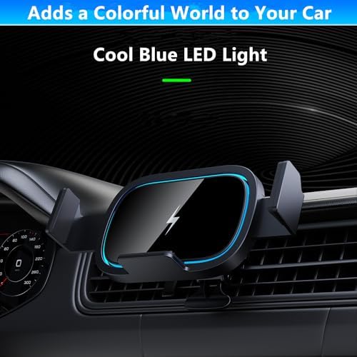 Fast Charging Wireless Car Charger for Samsung Galaxy Z Fold Series – 15 W Qi Air Vent Phone Holder with Landscape Mounting for Enhanced Navigation and Device Compatibility – Premium Car Accessory for Galaxy Note and Fold Models