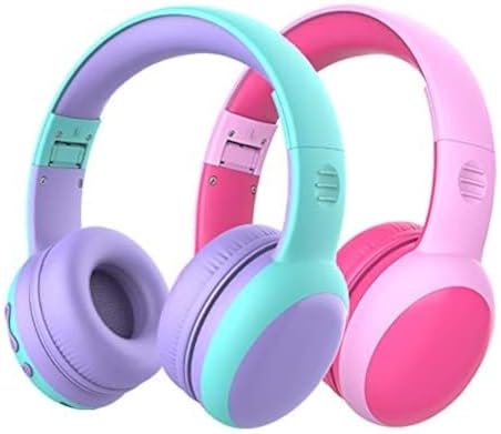 Gorsun Kids’ Purple Cat Ear Bluetooth Headphones – Safe Over-Ear Wireless Headset with 85 d B Volume Limiting, 40-Hour Battery Life, Built-in Microphone, and Bluetooth 5.3 for Toddlers and Young Children – Ideal for Music, Learning, and Playtime Adventures