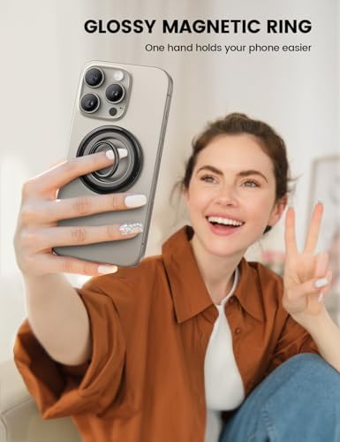 Lamicall Mag Safe Magnetic Phone Ring Grip 2025 Model – Ultra Strong 4.4 lbs Magnet with 360-Degree Rotation | Effortless Pull-Out Design for i Phone 16/15/14 Pro Max | Durable Finger Holder Stand for Enhanced Usability and Style | Perfect Accessory for Multitaskers and On-the-Go Users