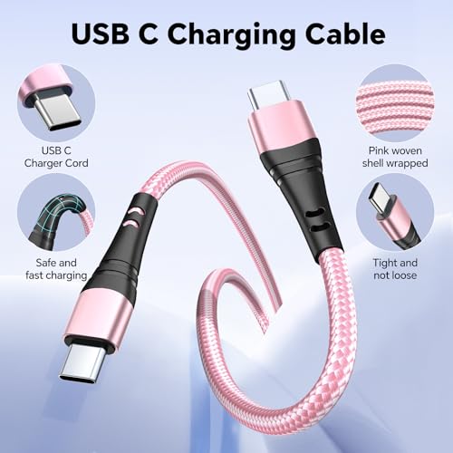 Ultra-Durable 5-Pack i Phone Charger Cables – Versatile 3, 6, & 10 FT USB A Fast Charging Cords for i Phone 16/15 Pro Max & Samsung Galaxy S10/S9/S8 Plus – Tangle-Free Design in Sleek Gray – Maximum Compatibility & Performance for Home and Office Use
