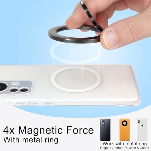 Experience Unmatched Elegance and Functionality with the EI Sonador Magnetic Phone Grip – Premium Transparent Gold Diamond Ring Holder for i Phone 14 Plus, 13, 12 Pro Max & Mini – Ideal for Effortless Selfies and Hands-Free Use, Enhanced Mag Safe Compatibility, Lightweight Removable Design for Ultimate Convenience