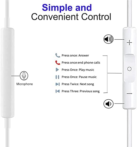 High-Fidelity 6 Pack Wired Earbuds – Immersive Heavy Bass Headphones with Superior Noise Isolation for i Phone, Android, and Laptops – Ergonomic In-Ear Design for All-Day Comfort and Crystal-Clear Sound – Perfect for Commuters, Fitness Enthusiasts, and Music Lovers