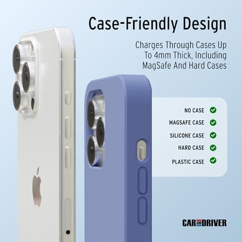 Experience Seamless Charging with the Car and Driver Dash Mate 15 W Wireless Smartphone Charger – Features Integrated Cooling Fan, Mag Safe Compatibility, and Swiveling Base for Effortless Navigation in Your Vehicle – Perfect Automotive Phone Holder for Fast Charging and Enhanced Convenience