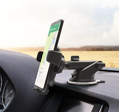 i Ottie Easy One Touch Signature CD Slot Car Phone Holder – Universal Smartphone Mount for i Phone, Google, Samsung, and More – Enhanced Stability, 360-Degree Viewing Angles, Quick One-Touch Access for Safe Driving