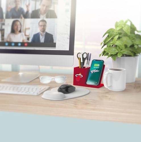 SOAR Smart Wireless Charger & Stylish Desktop Organizer – Fast 10 W Charging for Qi-Enabled Devices, Clutter-Free Workspace Solution with Built-in Storage and Safety Features