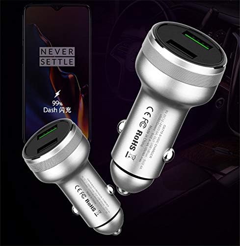 High-Performance One Plus Warp Dash Car Charger – 6.5 A Rapid Charging Solution with Premium USB Data Cable for Seamless Compatibility with One Plus 8 T, 9 Pro, 7 Pro, 6 T, 5 T & More – Innovative Compact Design for Effortless On-the-Go Power – Stay Charged and Connected Anywhere You Travel